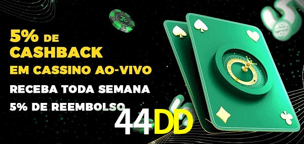 Promoções do cassino ao Vivo 44DD